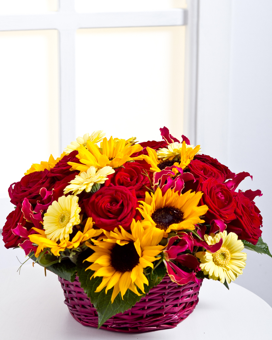 Arrangement of cut flowers
