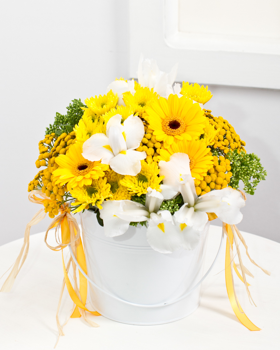 Yellow florist's fantasy bouquet