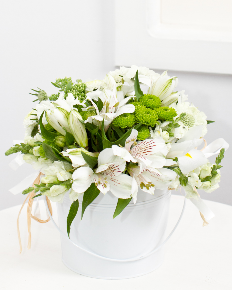 White florist's fantasy bouquet