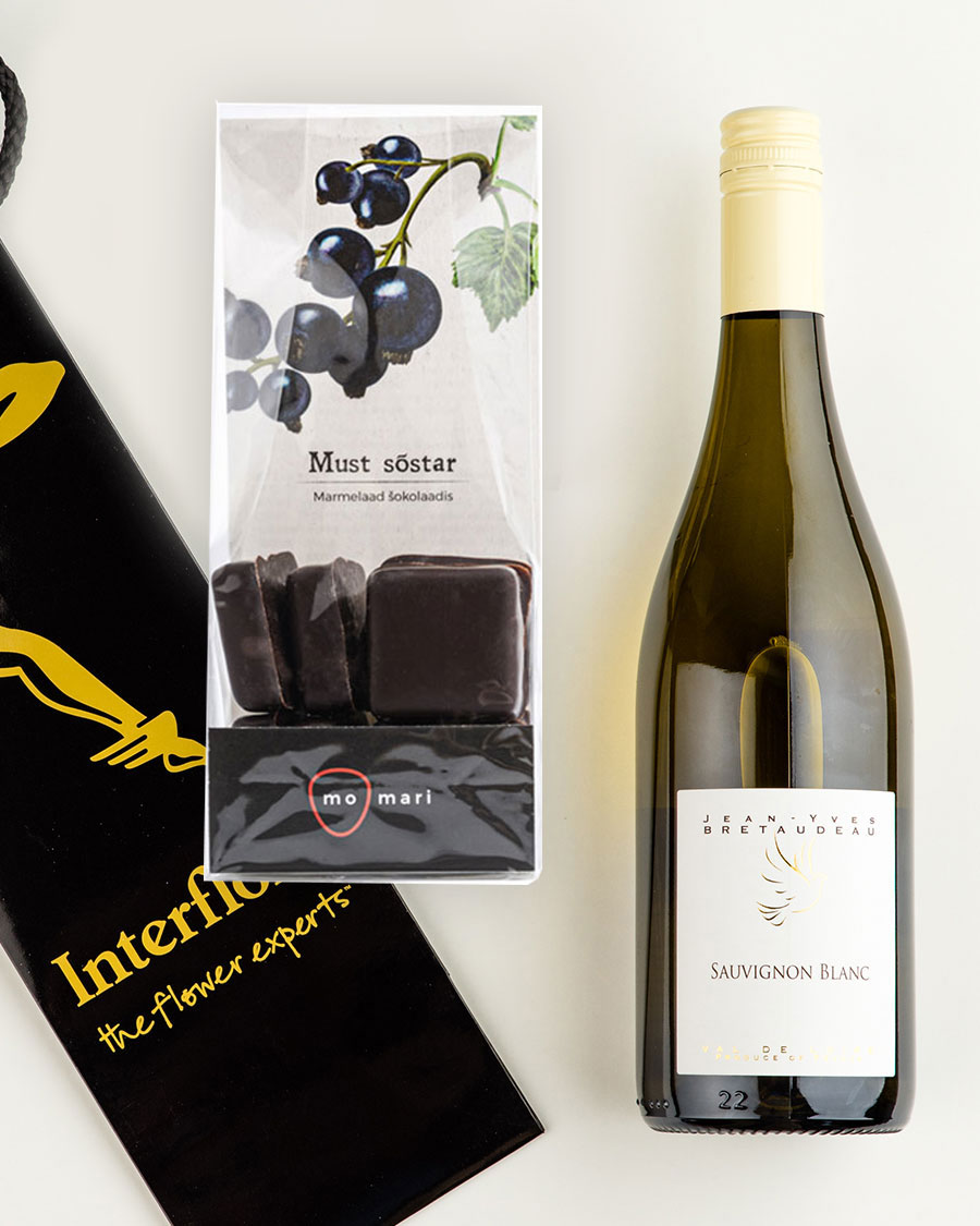 Kinkekott Loire Valley Sauvignon Blanc valge veini ja marmelaadidega